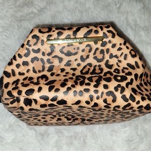 Steve Madden cheetah print make-up /travel bag